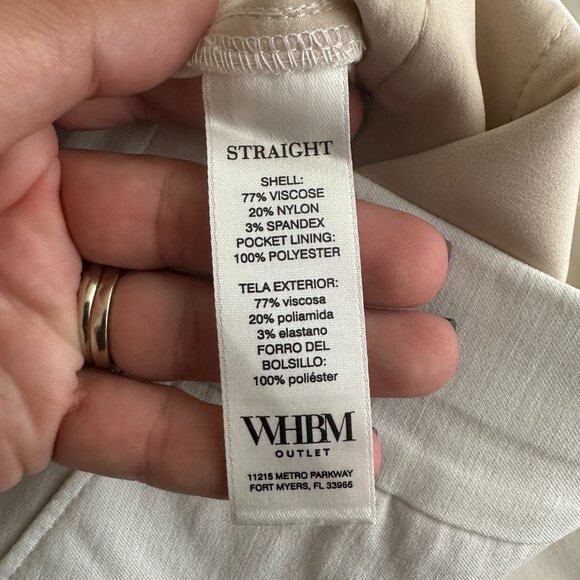 NWT White House Black Market Cap Sleeve Scoop Neck Top Floral Medium - Picture 5 of 10